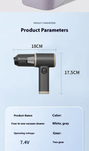 Aspirador de pó portátil sem fio Xiaomi para carro, lavagem, sopro, dupla utilização, doméstico, forte sucção, portátil, carregamento, aspirador de pó
