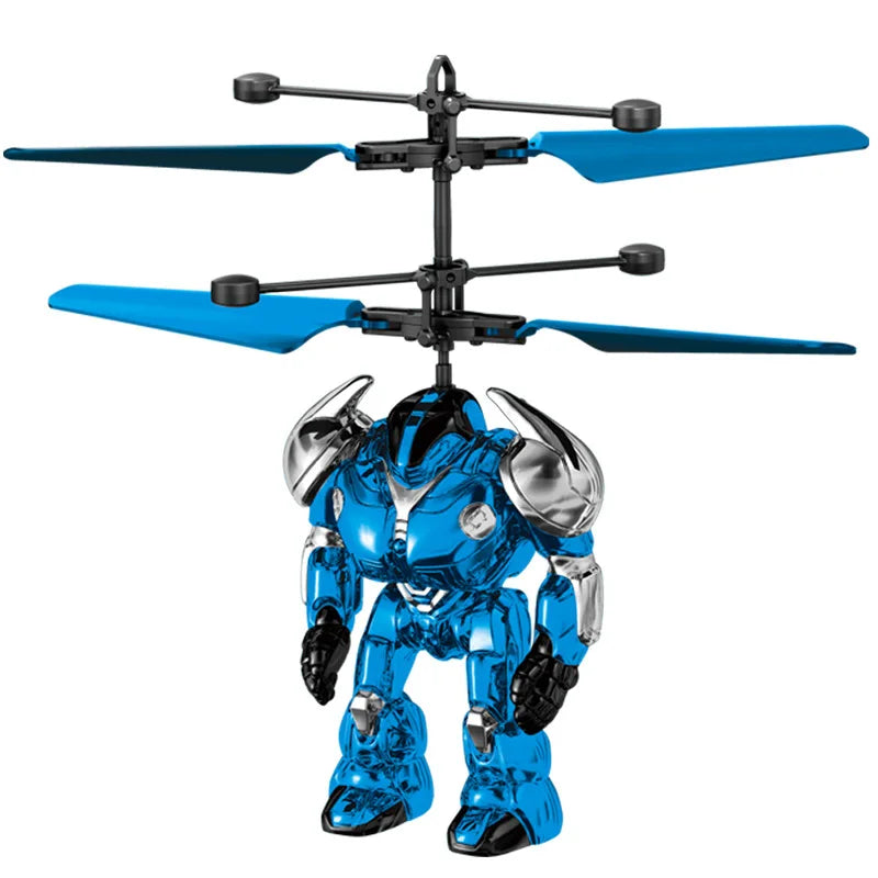 Brinquedo robô voador STEM com tecnologia de detecção automática, brinquedo educativo que economiza energia.