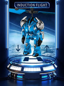 Brinquedo robô voador STEM com tecnologia de detecção automática, brinquedo educativo que economiza energia.