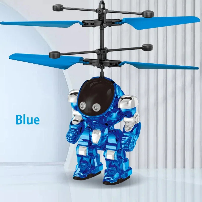 Brinquedo robô voador STEM com tecnologia de detecção automática, brinquedo educativo que economiza energia.